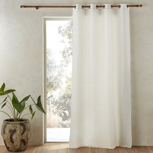 MacoHome Evelina Tenda Termica In Lino Con Occhielli, Oscurante Per Camera Da Letto, 52x84 Pollici - Pannello Singolo