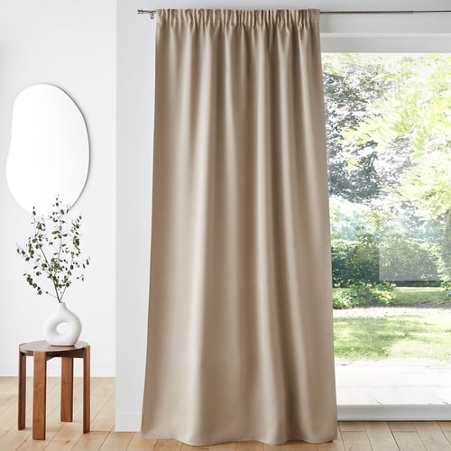 thumbnail image 2 of Yonhwacho European Beige Cloth Blackout Curtain Panels With Valance – Bedroom C684 2 of 5