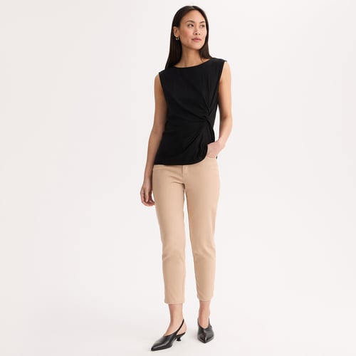 Pantalon Chino Femme Noir Band Of Outsiders - Taille S, Neuf Avec étiquettes, Coton Stretch