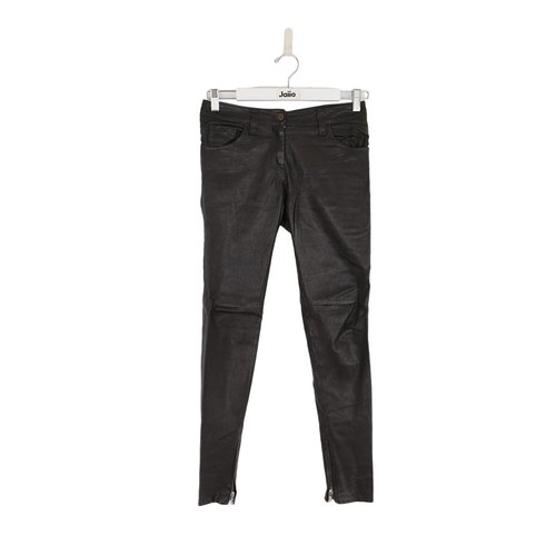 Pantalon slim en cuir tres bon etat noir Iro La Redoute
