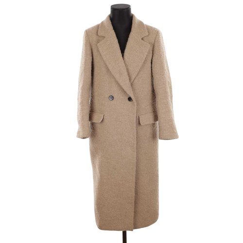 Manteau en coton tres bon etat beige Sandro La Redoute