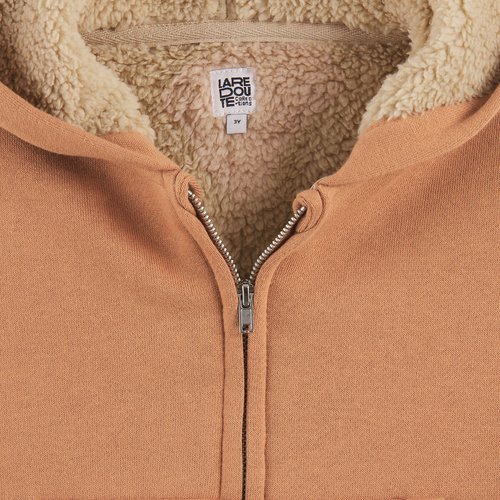 KAM Sweat à Capuche Sherpa Zippé à Manches Longues Avec