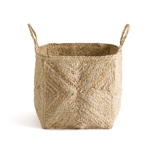 Jutlo woven jute basket natural La Redoute Interieurs La Redoute