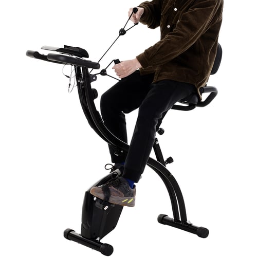 Stepper Elliptique Pliable – Écran LCD, Poignées Hauteur Réglable, Charge 100 Kg, Rangement Facile, Fitness Maison
