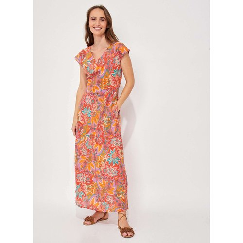 Robe longue coton bio alaia mandarine sanju La Fiancee La Redoute