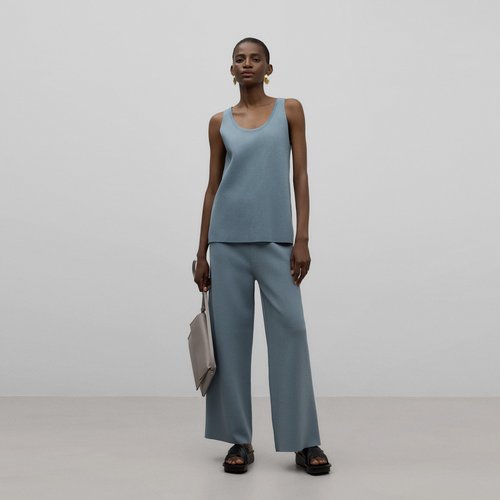 Pantalon en maille large sale