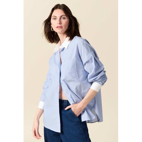 Chemise eco responsable bleu Bonobo La Redoute