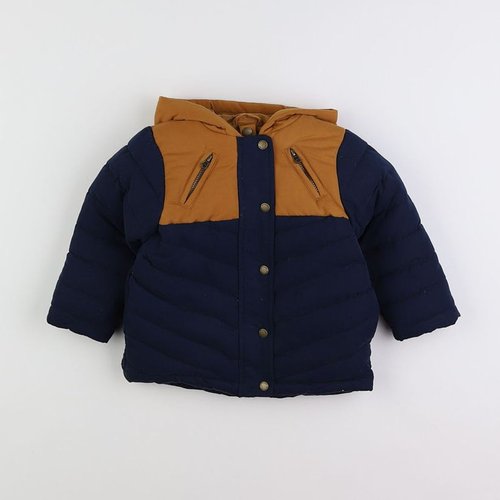 Doudoune bleu marron outlet