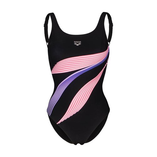 Rosalba shapewear swimsuit black pink Arena La Redoute