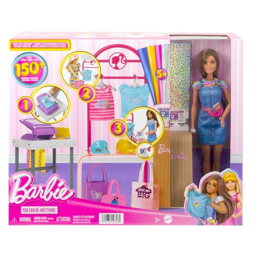 Barbie coffret boutique creations avec poupee et accessoires de mode Barbie La Redoute