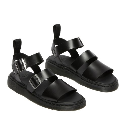 Dr martens gryphon strap sandals in black on sale
