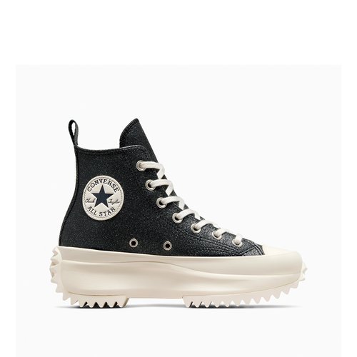 Run star hike sparkle party high top trainers black Converse La Redoute