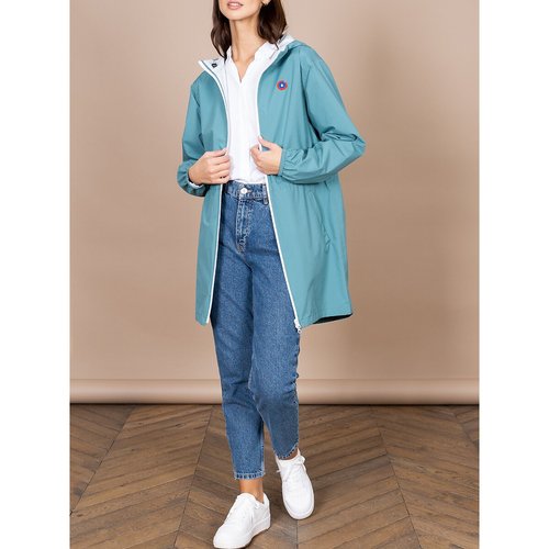 Coupe vent zippe mi long amelot Flotte bleu La Redoute