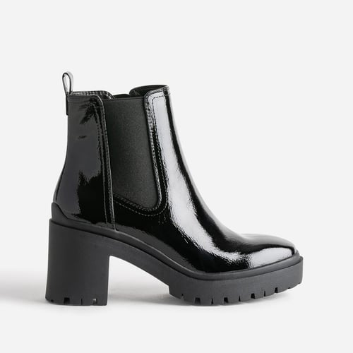 Bottines Chelsea Femme Hiver Talon Carré 6 Cm OALEEN – Bout Pointu Fourrées Simili Cuir Élégantes
