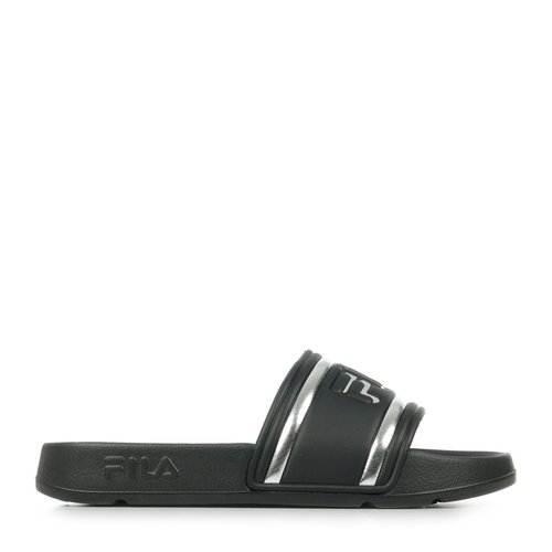 Claquettes morro bay logo slipper wmn black silver Fila La Redoute