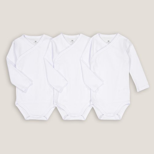 Pack of 3 Newborn Bodysuits in Organic Cotton