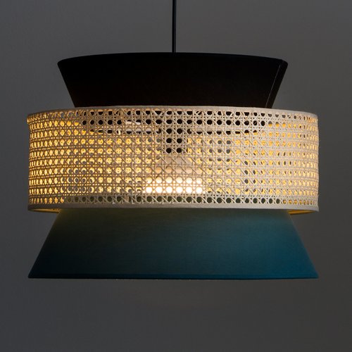 Dolkie 40cm diameter double ceiling light shade emerald black La Redoute Interieurs La Redoute