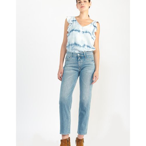 Straight high waist jeans bleached Le Temps Des Cerises La Redoute
