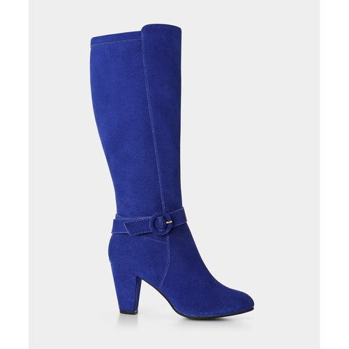 Botte daim haute retro bleu cobalt Joe Browns La Redoute