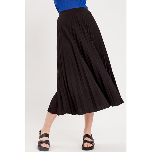 Jupe longue evasee plissee noir Cache Cache La Redoute