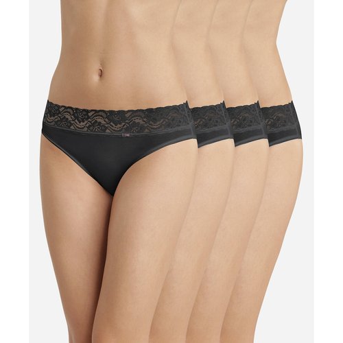 Lot de 3 1 gratuit slips midi coton stretch Dim La Redoute