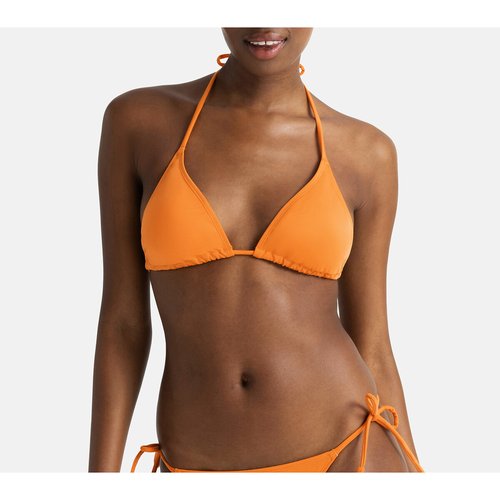 Pack of 2 carrubo triangle bikini tops plain orange navy polka dot Dorina La Redoute