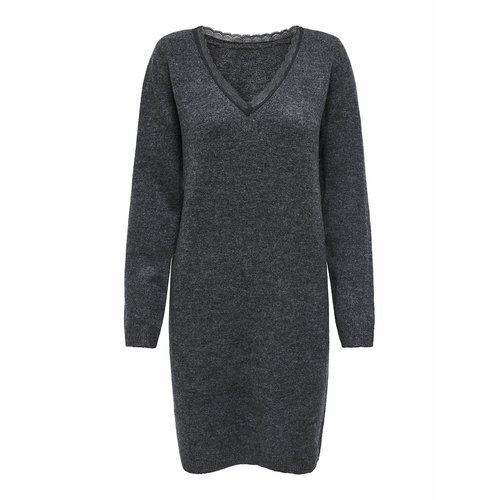 V-neck jumper dress in lace Only | La Redoute