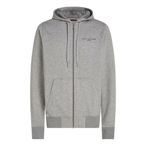 Tommy hilfiger grey zip up hoodie top