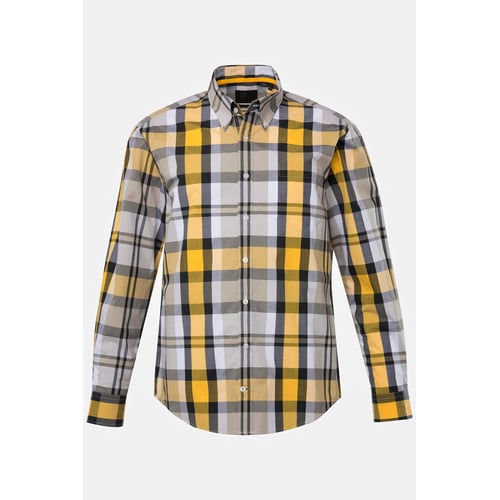 Chemise Matelassée Rembourrée George Pour Homme - Taille S, Carreaux Jaune/noir, Style Western