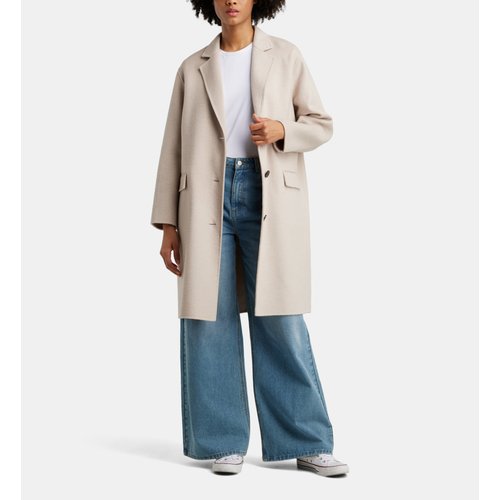 Manteau ecru laine online