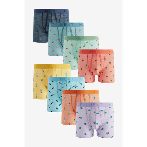 Lot de 8 boxers avec ouverture sur le devant imprime d ete pastel vif Next La Redoute