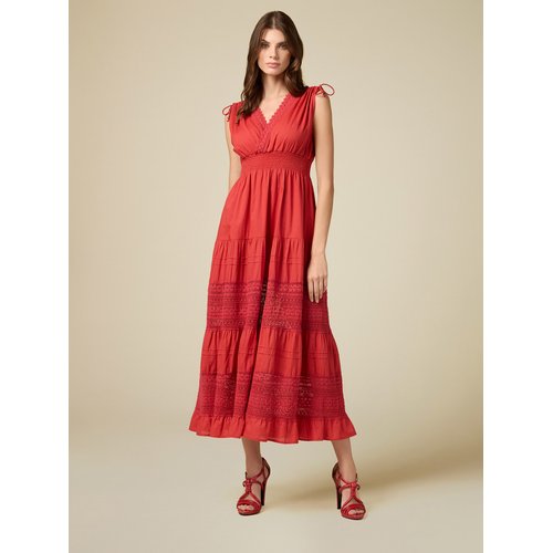 Vestito lungo in fresco tessuto 100 cotone Oltre La Redoute
