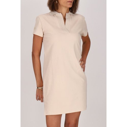 Robe polo avec fil textile sur le col huttes sable Les Tropeziennes Par M Belarbi La Redoute