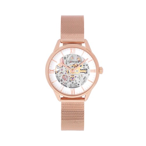 Montre De Poche Couronne Remontoir Punaise Plaquée Rose - Bouton-poussoir, Sans Marque - Neuf Sans étiquette
