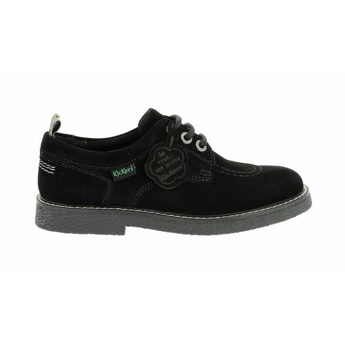 Chaussures Kickers Noires Pour Fille - Taille 38 EU - Cuir - Bout Rond - Style Oxford