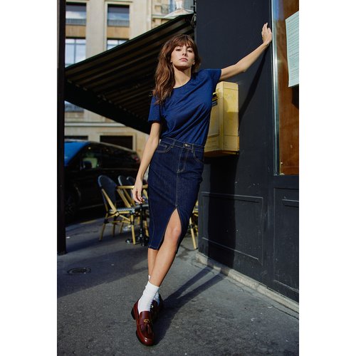 Jupe jean la redoute discount