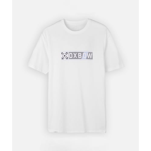 Tee-shirt Manches Courtes OXBOW FRAMED - Col Rond, Motif Surf, Coton Peigné Et Polyester Recyclé - 1