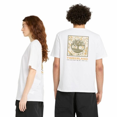 T shirt mit rundem ausschnitt und logoprint Timberland La Redoute
