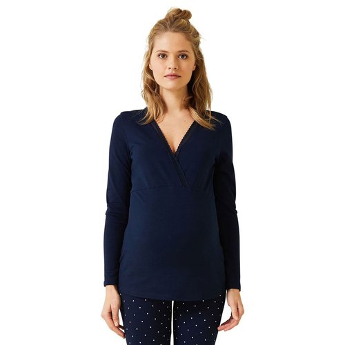 Ensemble 2 pieces pyjama grossesse et allaitement encre imprime Vertbaudet La Redoute