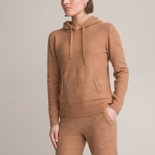Fine knit hoodie clearance