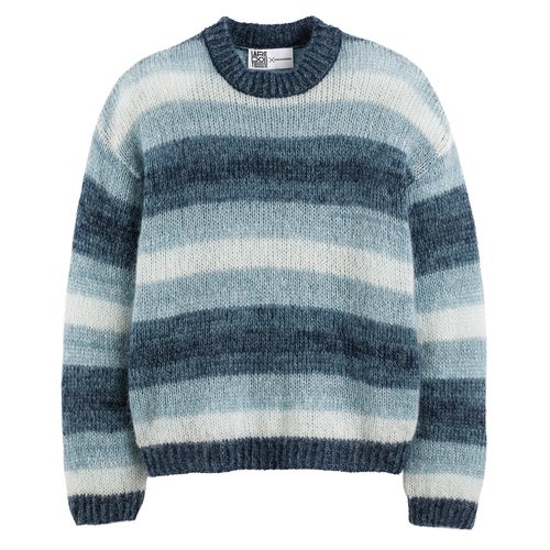 Ombre mohair mix jumper blue Pomandere X La Redoute La Redoute