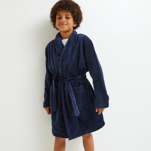 Robe de chambre unie marine Monoprix La Redoute