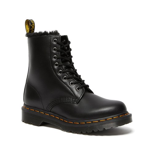 1460 serena ankle boots in leather with faux fur lining black Dr. Martens La Redoute