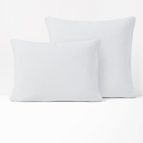 Kumla Plain Cotton Muslin Pillowcase