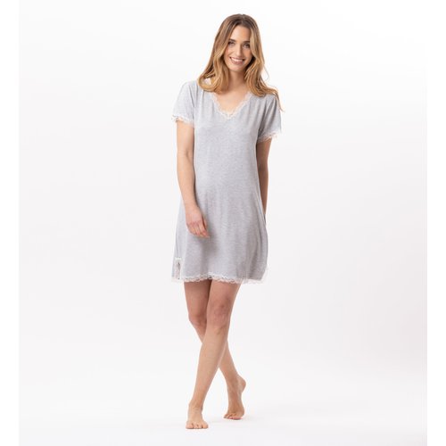 Chemise de nuit en viscose sublime 801 gris Le Chat La Redoute
