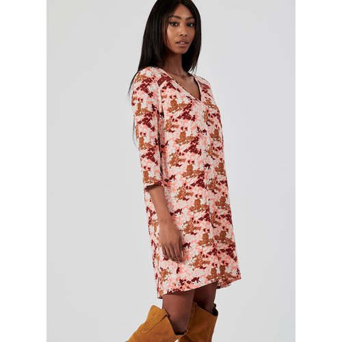 Robe fleurie polyester recycle cary orange Kaporal La Redoute