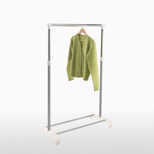 Adjustable clothes rail on casters aluminium grey So home La Redoute