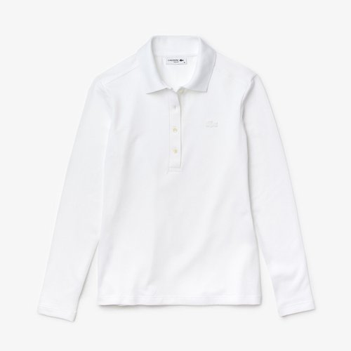 Polo slim fit manches longues stretch