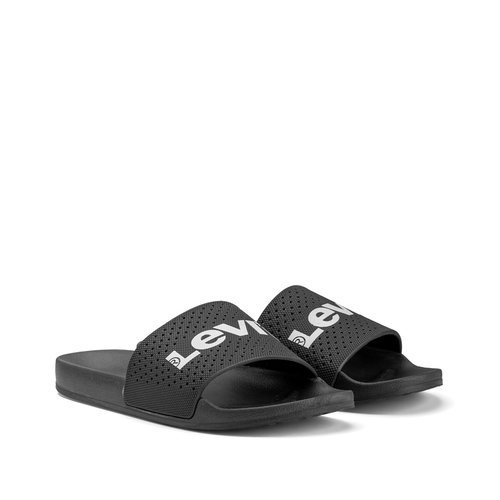 Claquettes june perforees noir Levi s La Redoute