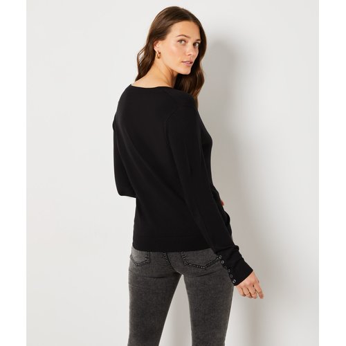 Gilet boutonne criss noir Etam La Redoute